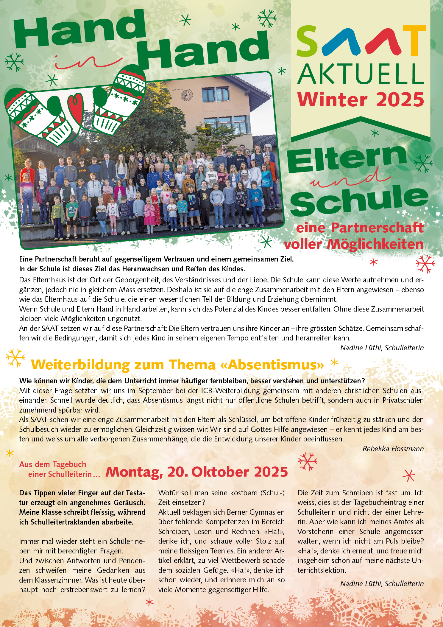 Das neue Saat aktuell ist da! SAAT_Aktuell